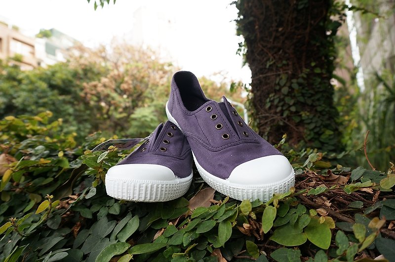 victoria西班牙國民手工鞋-深紫色MARADO (36號) - 女款休閒鞋 - 棉．麻 紫色