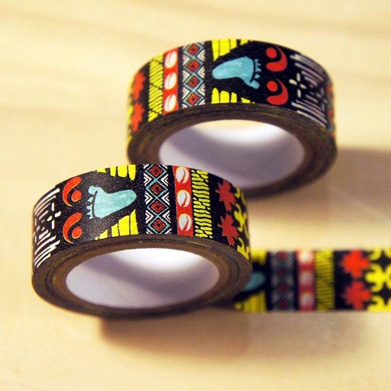 [Totem Series] Hamo footprints paper tape - Washi Tape - Paper Brown