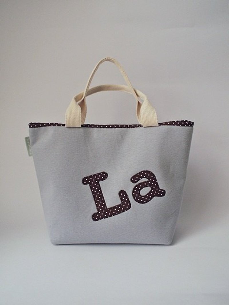 hairmo. Exclusive letters out bag zipper section - Grey (2 letters) - Handbags & Totes - Other Materials Gray