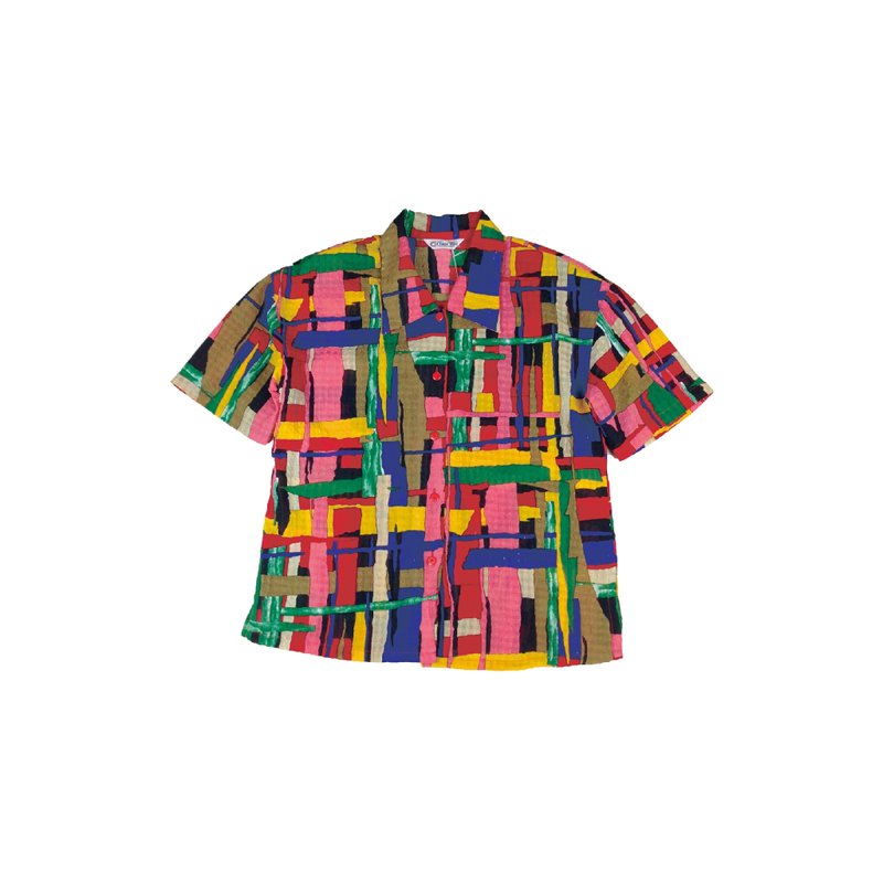 Priceless knew │ │ color geometric totem vintage shirt VINTAGE / MOD'S - Women's Shirts - Other Materials Red