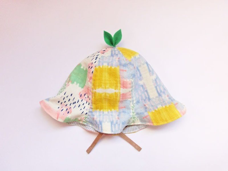 Grow Up! Leaf Hat for Baby & Toddler / Watercolor - Bibs - Cotton & Hemp Multicolor