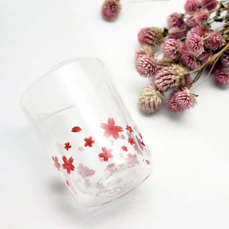 [Good Glas] independent women walking in the cherry bloom in that end - Mugs - Glass 