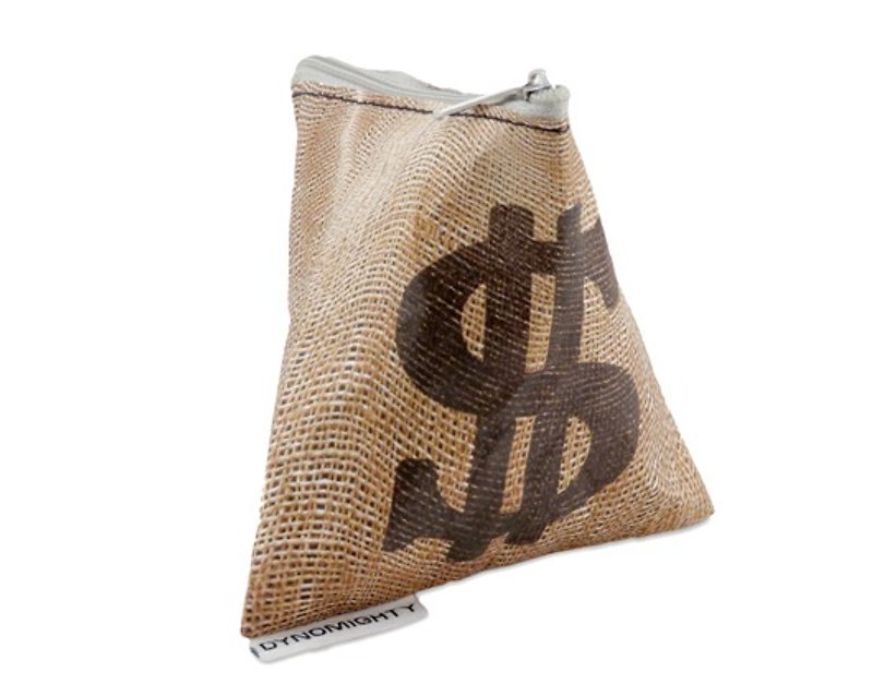 Mighty Stash Bag Purse -Money Bag - กระเป๋าใส่เหรียญ - วัสดุอื่นๆ สีนำ้ตาล