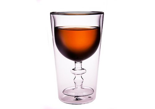 菓森林 紅酒杯中杯 雙層玻璃杯 福杯滿溢