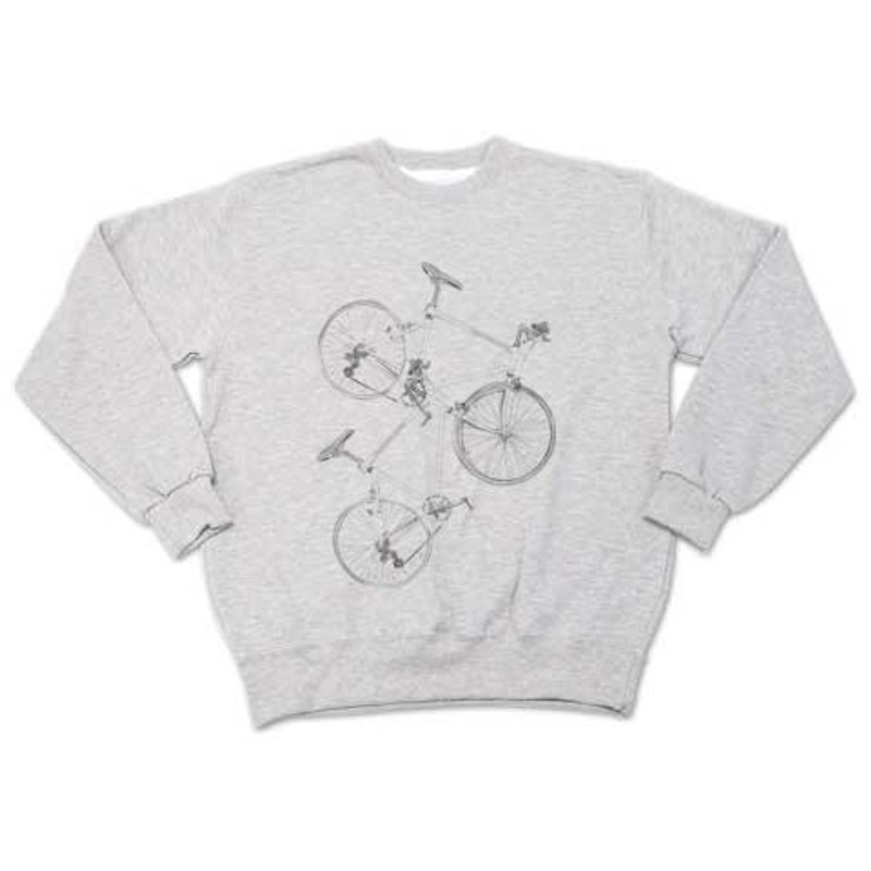 clear bicycle (sweat ash) - เสื้อยืดผู้ชาย - วัสดุอื่นๆ 