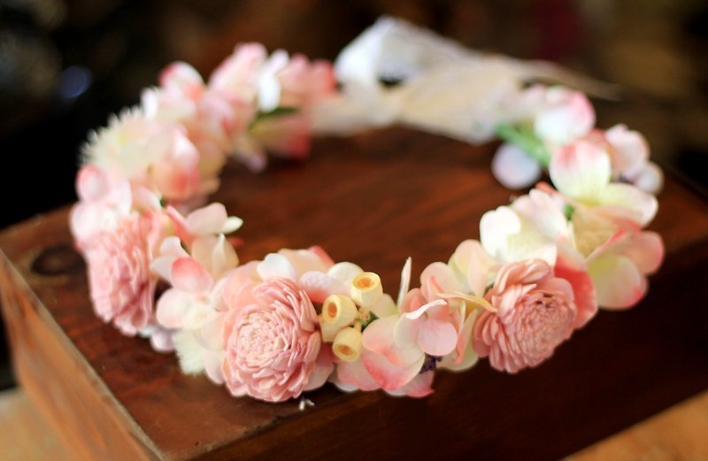 Bride Corolla series] [Shipping combination Corolla / Wrist Flower - Corsages - Other Materials Pink