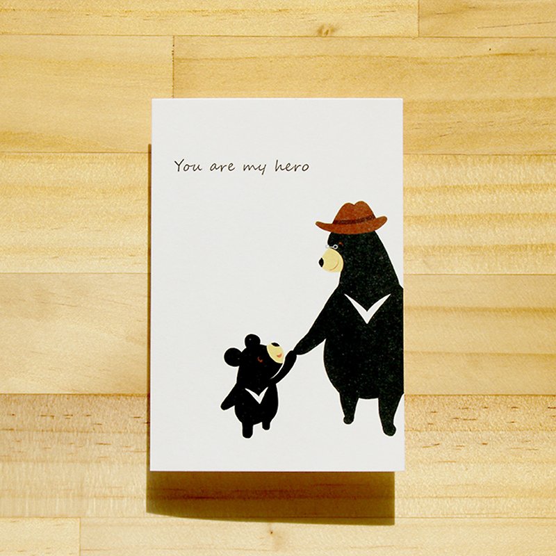 Wensen Touching Cards-My Hero Dad Father's Day - Cards & Postcards - Paper Black