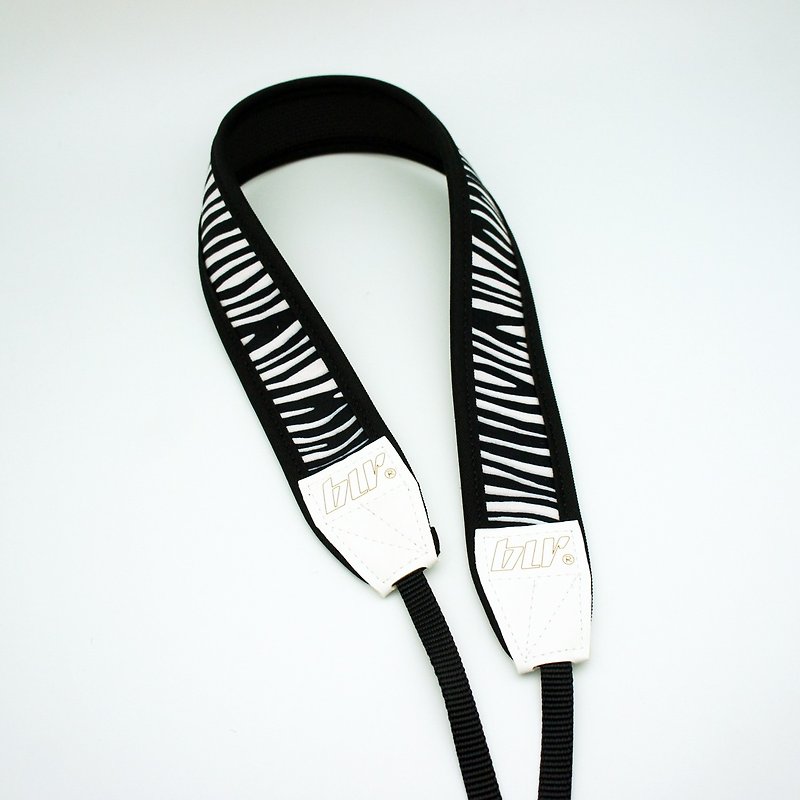 BLR Handmade Reduce stress Camera strap [ Zebra ] - Camera Straps & Stands - Other Materials Black