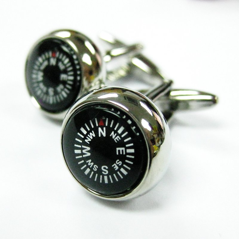 Compass Cuffinks - Cuff Links - Other Metals 
