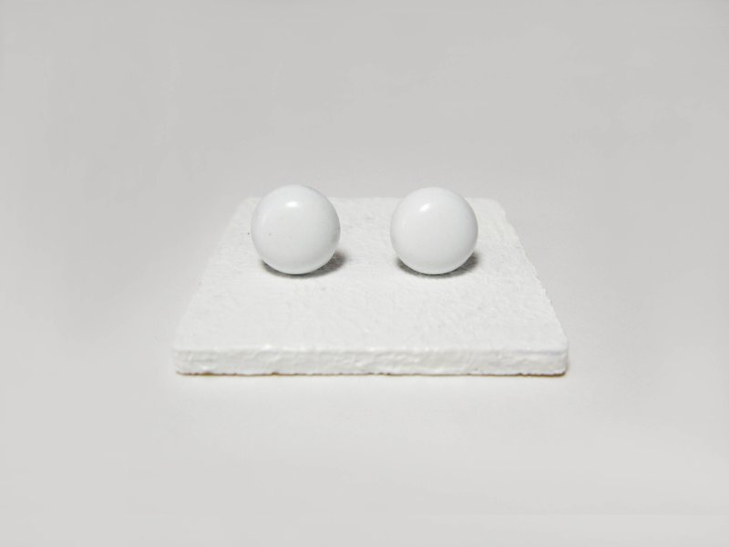Candy Earrings - White - ต่างหู - โลหะ ขาว