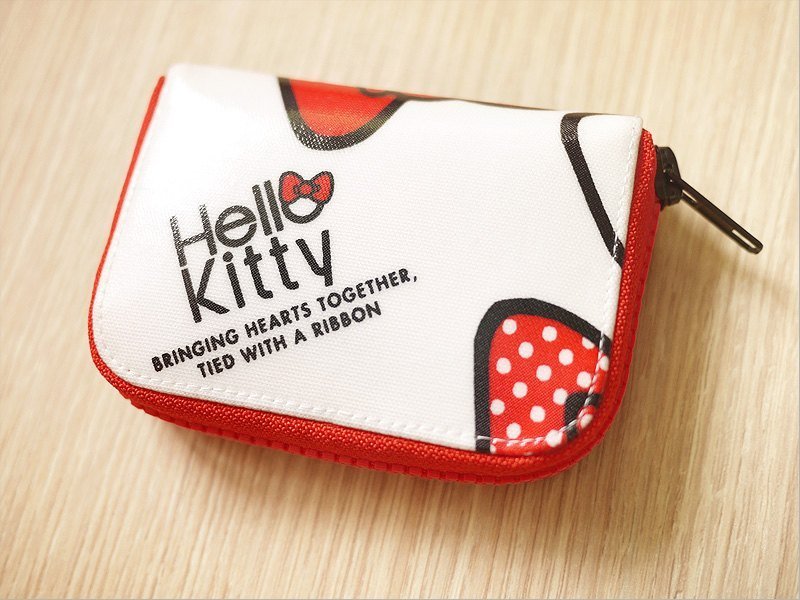 2013春夏新款Hello-Kitty。紅蝴蝶結防水迷你夾．零錢包 - 零錢包/小錢包 - 防水材質 紅色