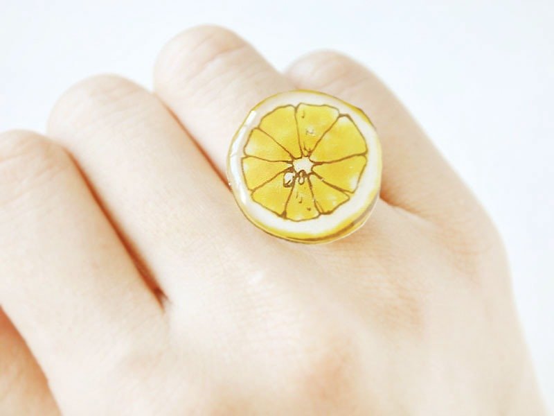 LEMON RING - แหวนทั่วไป - พลาสติก สีเหลือง
