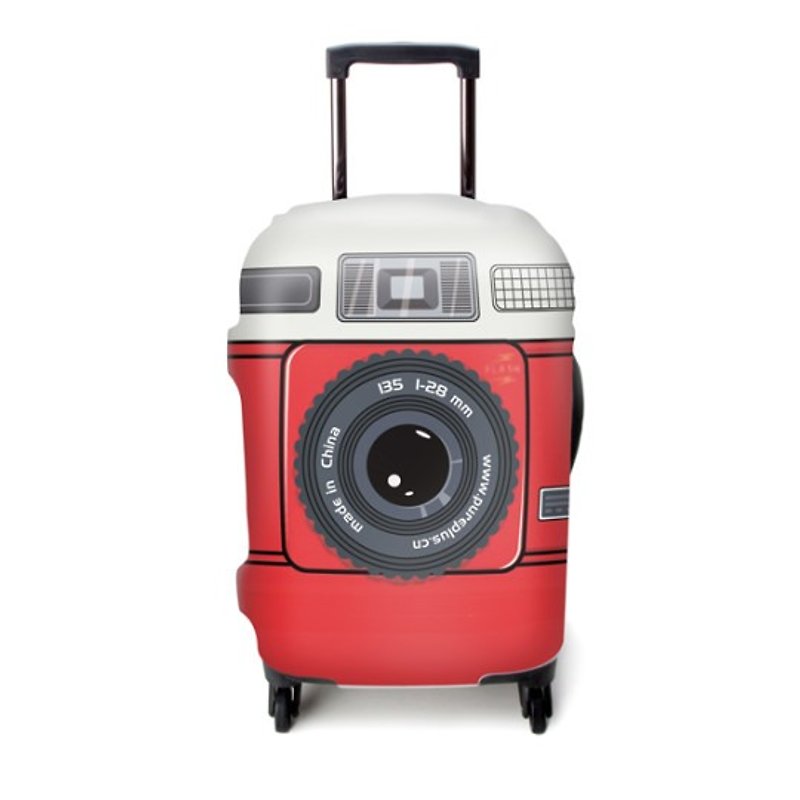 彈力箱套│相機開麥拉【M 號】 - 行李箱/旅行袋 - 其他材質 紅色