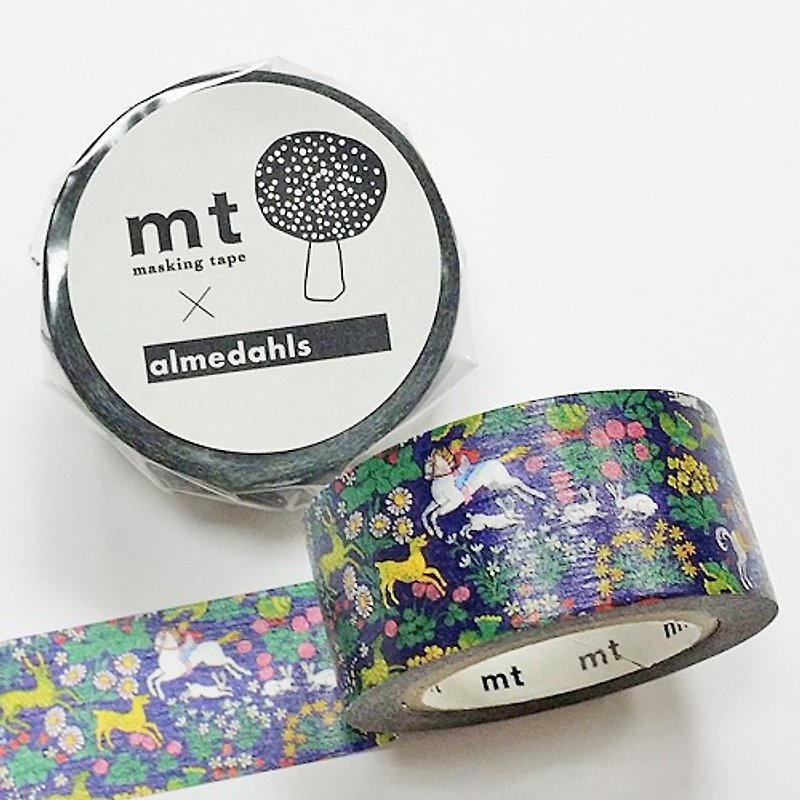 mt and paper tape Nordic series Almedahls [forest hunting (MTALME04)] - Washi Tape - Paper Blue