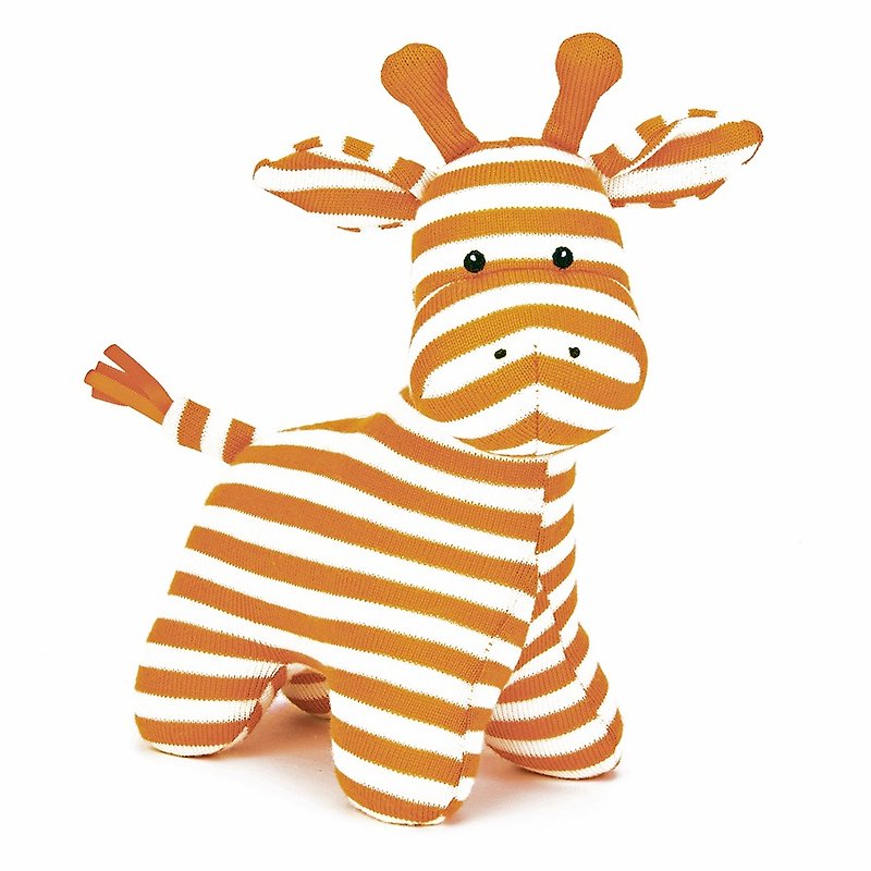 Jellycat 寶寶好朋友 風鈴長頸鹿玩偶 Geoffrey Giraffe 23cm - 寶寶/兒童玩具/玩偶 - 棉．麻 橘色