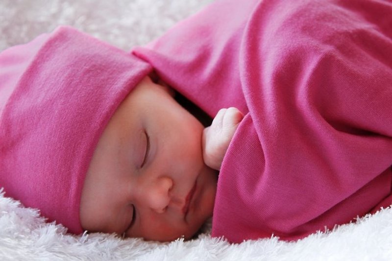 New Zealand merino newborn baby love merino Baojin / Portable is a one-piece towel set (Cosmopolitan) - Other - Wool Red