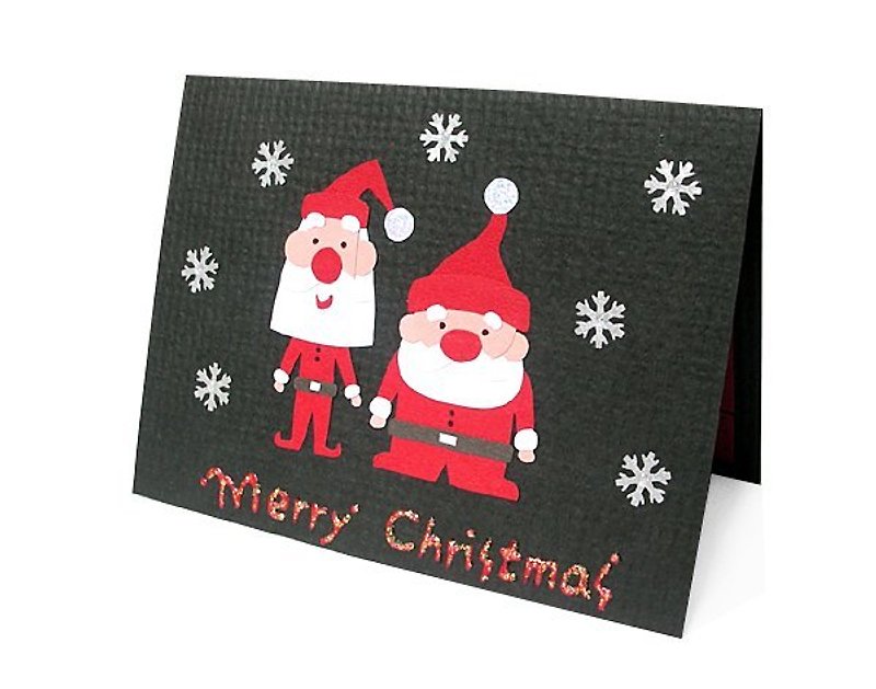 Handmade Cards_Santa_Merry Christmas... Christmas Card - การ์ด/โปสการ์ด - กระดาษ สีแดง