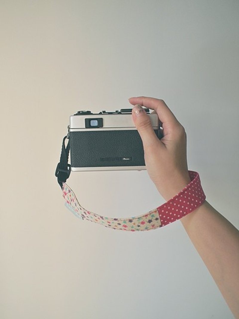 hairmo. Stars pink stitching double-hung wrist strap - Peach Point - ที่ใส่บัตรคล้องคอ - วัสดุอื่นๆ สีม่วง