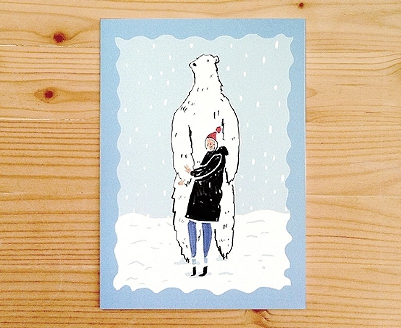 Global illustrator Series - Nina Cosford Greeting Card " POLAR BEAR " - Cards & Postcards - Paper 