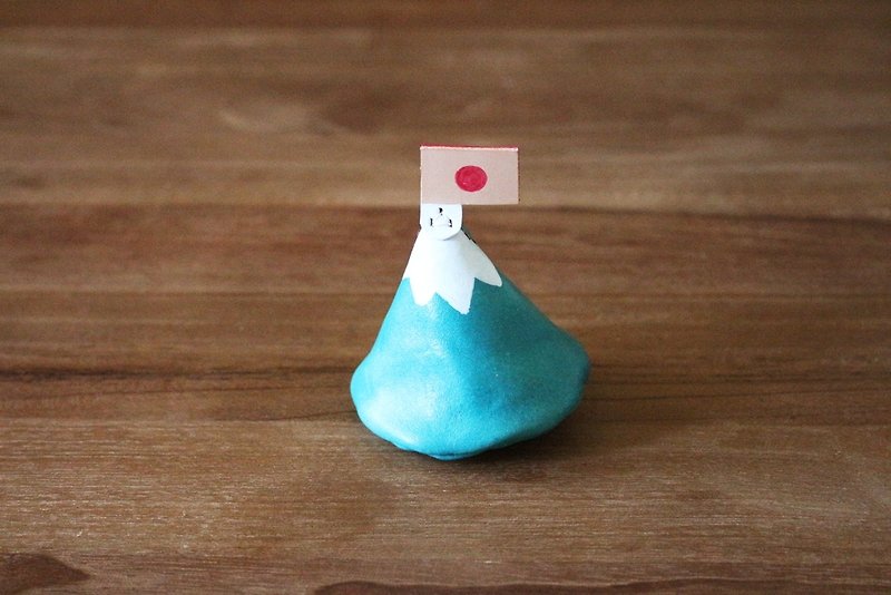 Fuji small mound - Purse - Blue - กระเป๋าใส่เหรียญ - หนังแท้ สีน้ำเงิน