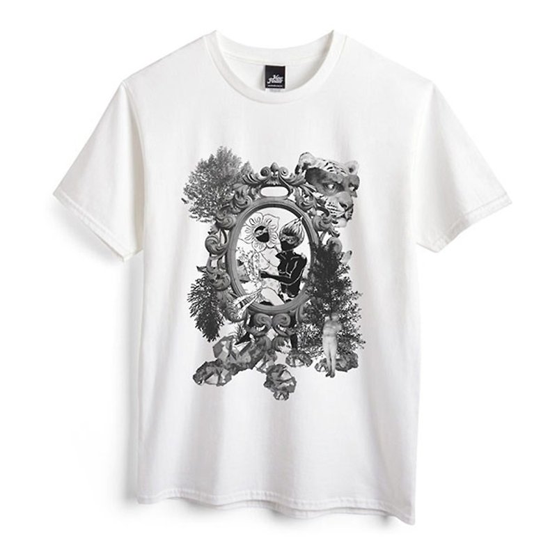 Field-White-Unisex T-shirt - Men's T-Shirts & Tops - Other Materials White