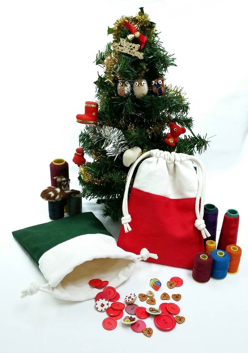 クリスマスパッケージ - ポーチ - その他の素材 レッド