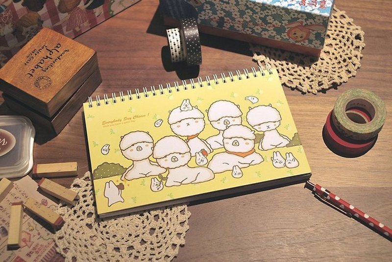 Dimanche X Mori Shu Zhou notebook - Say Cheese - Notebooks & Journals - Paper Yellow