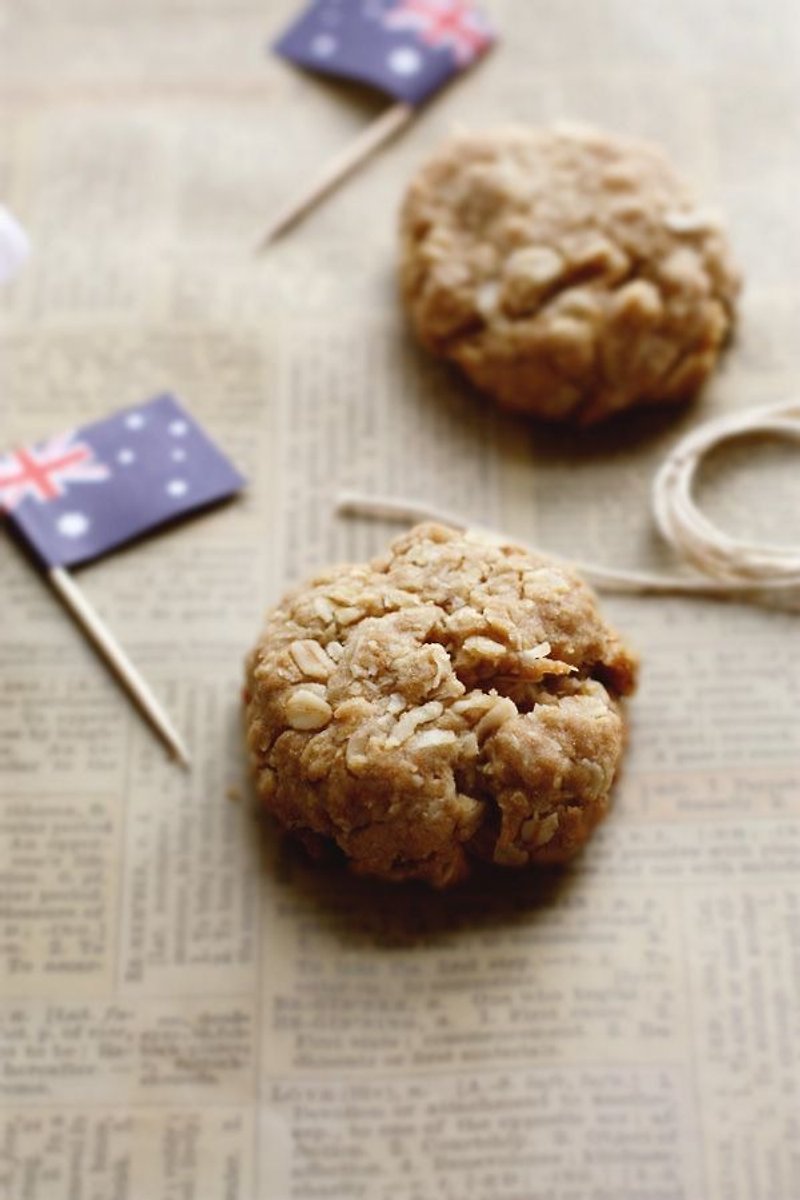 Australian honey oat bread Anzac cookies - คุกกี้ - อาหารสด สีนำ้ตาล