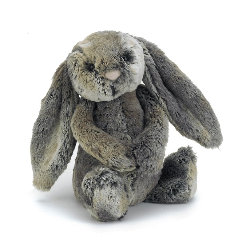 Bashful Cottontail Bunny 金屬灰兔 31cm 炫光灰 - 公仔模型 - 棉．麻 灰色
