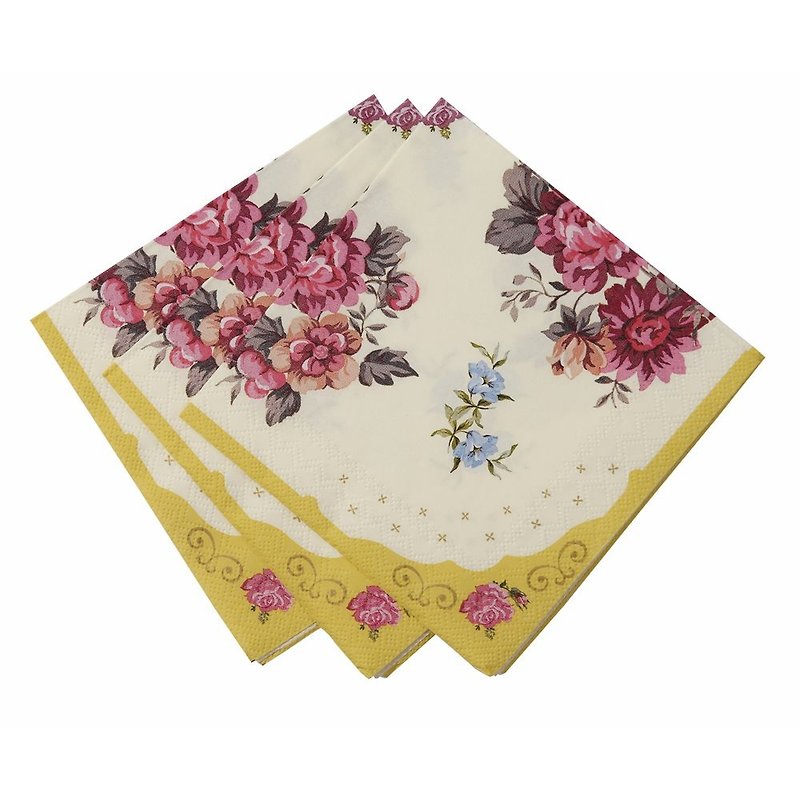 "Wonderful taste § napkin" Britain Talking Tables Party Supplies - Place Mats & Dining Décor - Paper Yellow