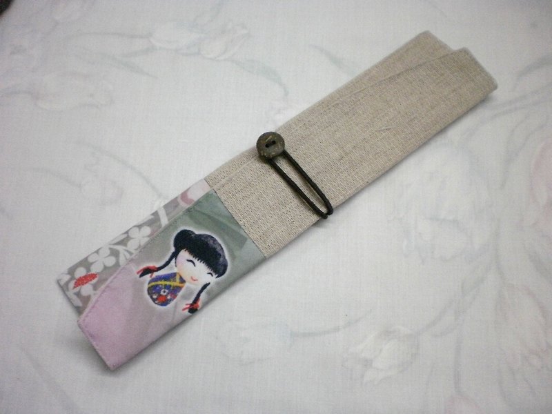 環保筷餐具組 隨身收納袋 筷套PF-1 005 - 筷子/筷架 - 其他材質 