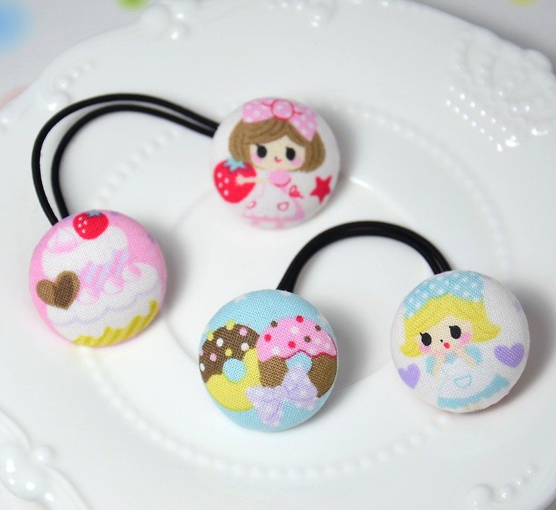 Cloth buckle hair bundle-cake girl - Bibs - Other Materials 