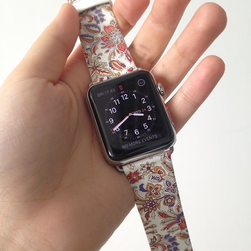 UltraCase Apple Watch Series 1 - 5 花紋圖案真皮錶帶 38 40 42 44 mm 26