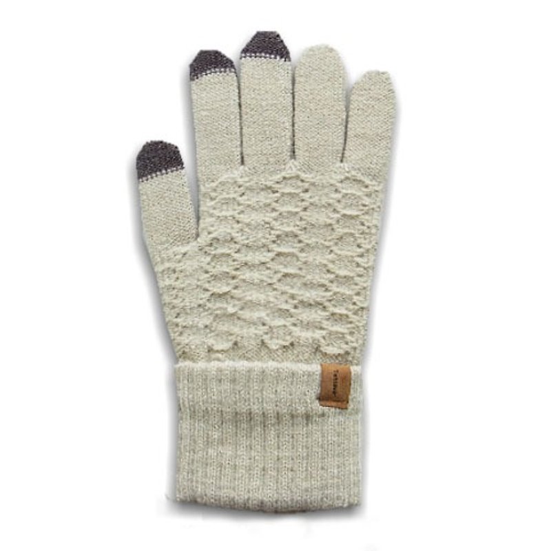 女孩寓所 :: 北歐Tehtava+觸控保暖手套(平板/手機適用)-米白 - 手套 - 其他材質 白色