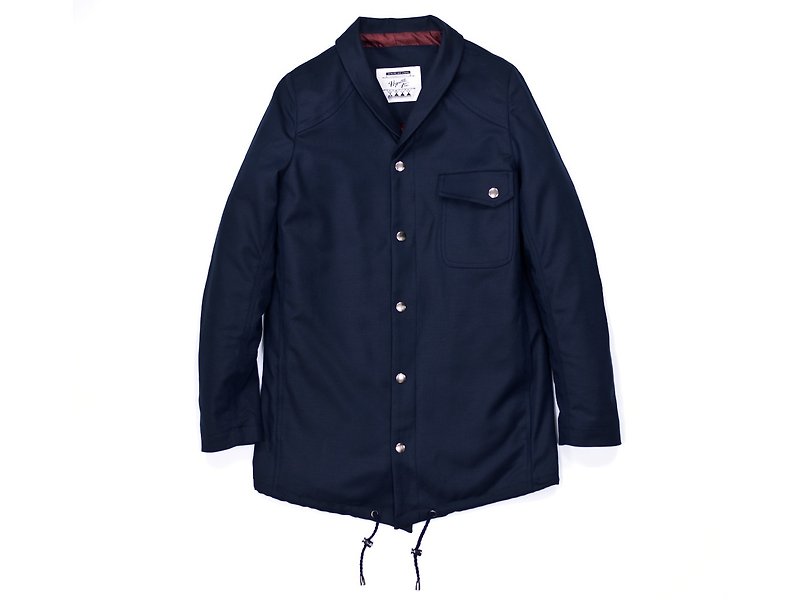 Montague Long dark blue coat L No. - Men's Coats & Jackets - Other Materials Blue