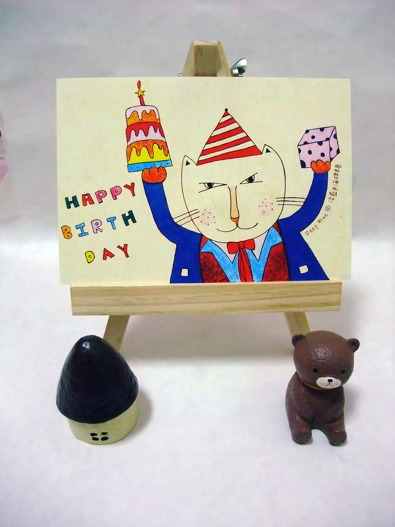 【Postcards】Birthday series の little plus happiness - การ์ด/โปสการ์ด - กระดาษ หลากหลายสี