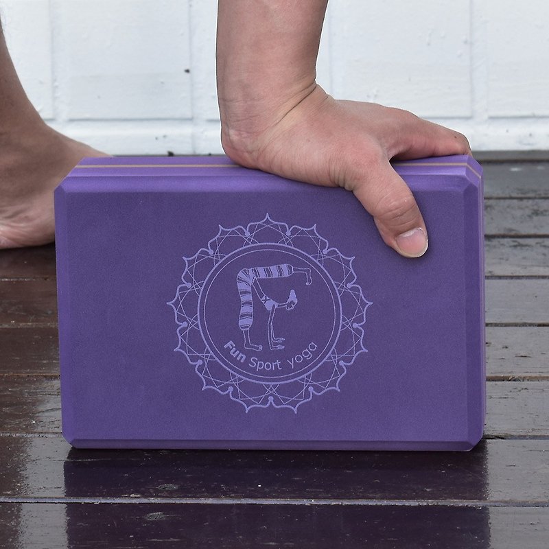 Leyipei environmentally friendly yoga bricks - อุปกรณ์ฟิตเนส - พลาสติก สีม่วง