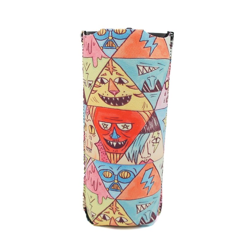 BLR Bottle Sleeve  A Monster A Day [ Triangle Monster ] - Beverage Holders & Bags - Other Materials Red