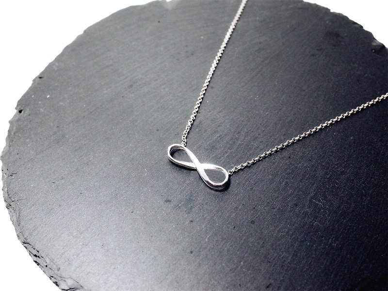 W&Y Atelier - Silver925 Necklace , Infinity Symbol - สร้อยคอ - โลหะ สีเทา