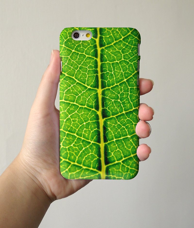 Leaf Green 3D Full Wrap Phone Case, available for  iPhone 7, iPhone 7 Plus, iPhone 6s, iPhone 6s Plus, iPhone 5/5s, iPhone 5c, iPhone 4/4s, Samsung Galaxy S7, S7 Edge, S6 Edge Plus, S6, S6 Edge, S5 S4 S3  Samsung Galaxy Note 5, Note 4, Note 3,  Note 2 - Other - Plastic 