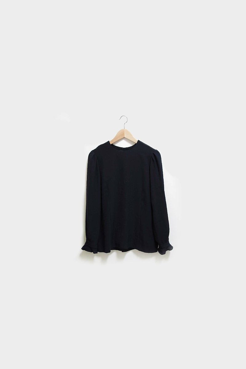 【Wahr】黫上衣 - เสื้อเชิ้ตผู้หญิง - วัสดุอื่นๆ สีดำ