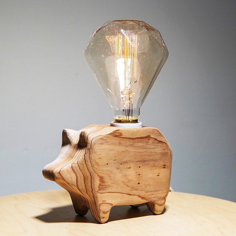 Space Design ▍ ▍ fresh harvest pig fir lamps - Large diamond limited edition commemorative models ❐ ❐ - โคมไฟ - ไม้ สีทอง