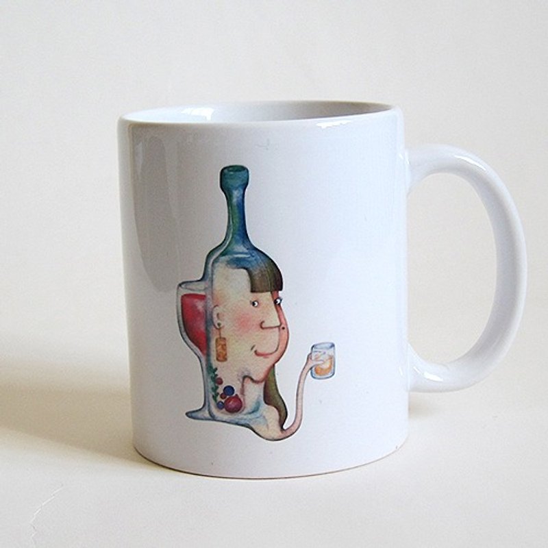 Miss Man Coffee Cup/Mug - แก้วมัค/แก้วกาแฟ - วัสดุอื่นๆ ขาว
