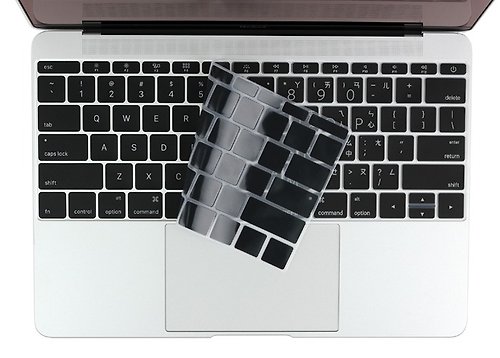 Befine BEFINE New Macbook 12吋 中文鍵盤保護膜 黑底白字