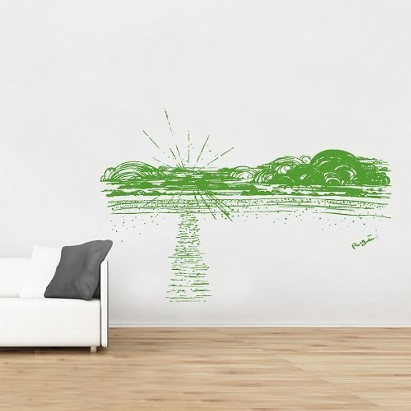 Smart Design Creative Seamless Wall Sticker-Sunrise 8 colors available - Wall Décor - Other Materials Black