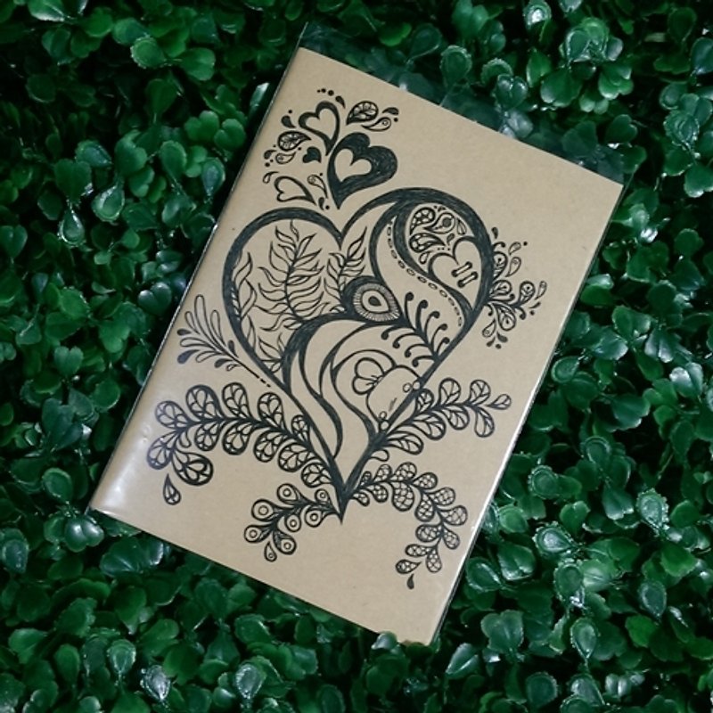 Notepad-Heart Flower-A6-by WhizzzPace - ノート・手帳 - 紙 