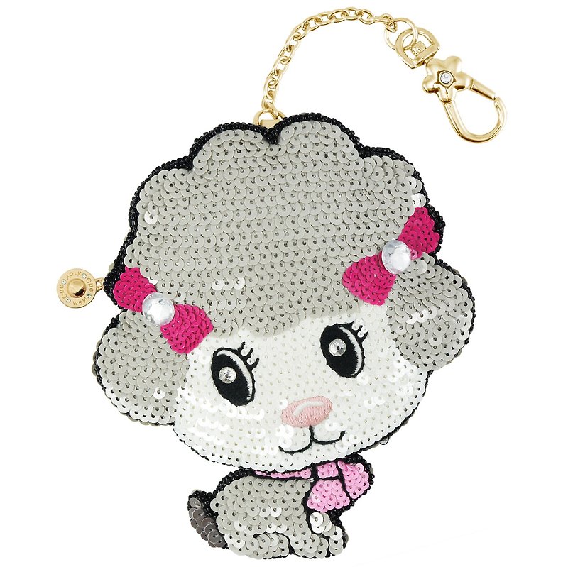 Baby Poodle Coin Bag - Coin Purses - Other Materials Gray