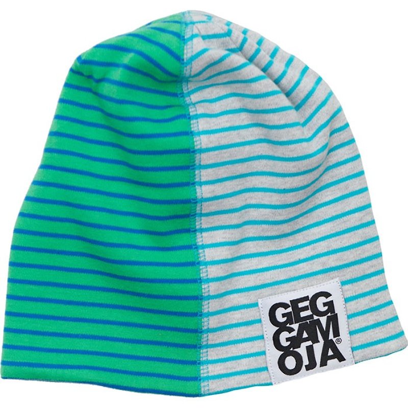 【北歐童裝】瑞典有機棉內刷防水保暖毛層1歲至4歲 綠/藍色 - 嬰兒帽子/髮帶 - 棉．麻 綠色