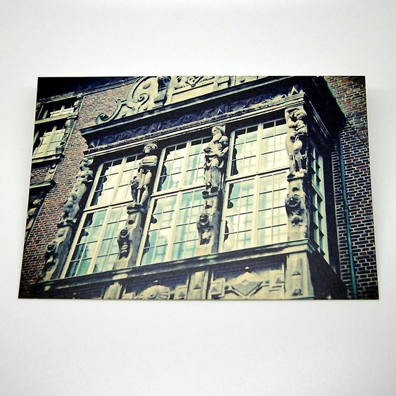 攝影明信片 | 城市小旅行 - 德國不萊梅-深浮雕窗 - 心意卡/卡片 - 紙 咖啡色