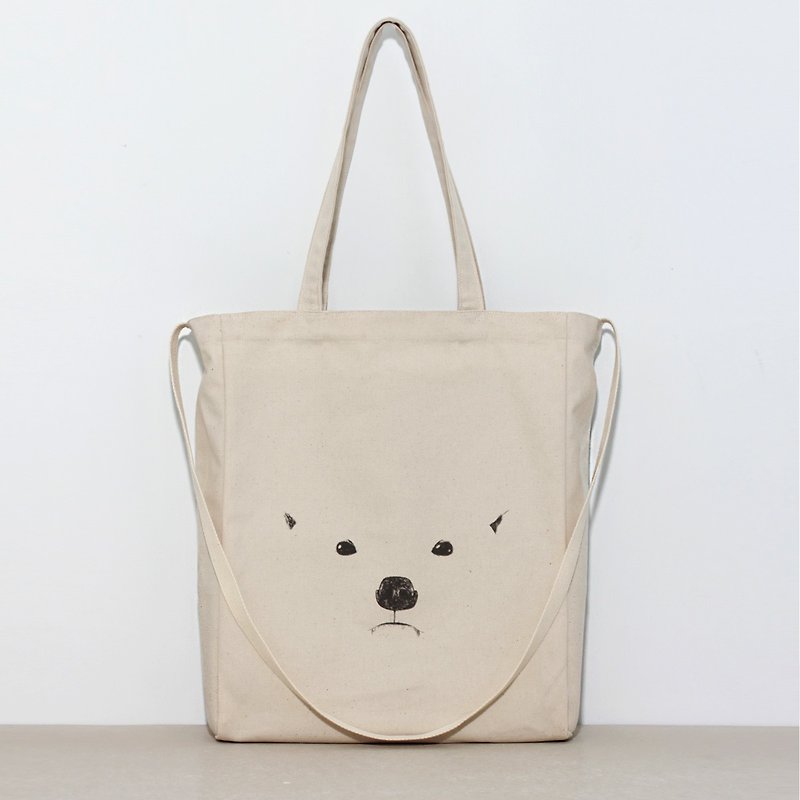 Bag / canvas / bag / gift _ [endangered animals - the polar bear] - Messenger Bags & Sling Bags - Other Materials 